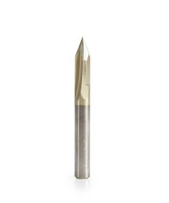 45613 "Zero-Point" 45 Degree V-Groove and Engraving 1/4 Dia x 0.310" x 1/4 Shank ZrN Coated Router Bit