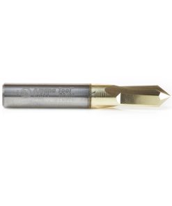 45614 "Zero-Point" 90 Degree Engraving 3/8 Dia x 3/16 x 3/8 Shank ZrN Coated Router Bit