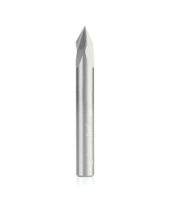45624 Solid Carbide V-Groove 60 Deg x 1/4 Dia x 7/32 x 1/4 Inch Shank