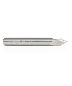 45624 Solid Carbide V-Groove 60 Deg x 1/4 Dia x 7/32 x 1/4 Inch Shank