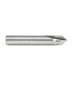 45625 Solid Carbide V-Groove 90 Deg x 1/4 Dia x 1/8 x 1/4 Inch Shank