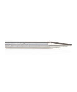45627 Solid Carbide V Groove Engraving 15 Deg x 1/4 Dia x 21/32 x 1/4 Inch Shank