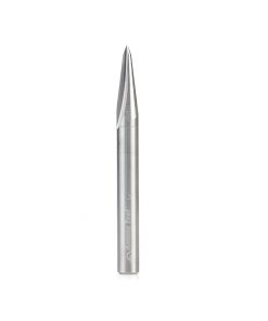 45628 Solid Carbide V Groove Engraving 15 Deg x 1/4 Dia x 0.666" x 1/4 Inch Shank