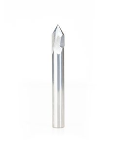 45635 Solid Carbide V Groove Engraving 60 Deg x 3/8 Dia x 5/8 x 3/8 Inch Shank