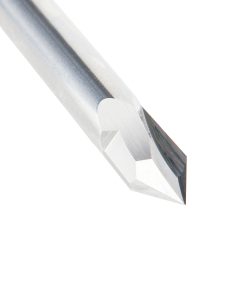 45635 Solid Carbide V Groove Engraving 60 Deg x 3/8 Dia x 5/8 x 3/8 Inch Shank