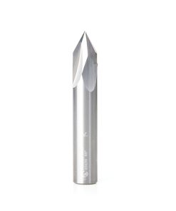 45636 Solid Carbide V Groove Engraving 60 Deg x 1/2 Dia x 5/8 x 1/2 Inch Shank