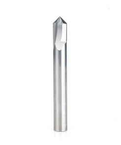 45637 Solid Carbide V Groove Engraving 90 Deg x 3/8 Dia x 5/8 x 3/8 Inch Shank
