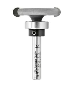 45678 Carbide Tipped Flooring Rounded Dedicated Cutter 1/8 Radius x 1-1/4 Dia x 1/4 x 1/4 Inch Shank with Upper BB