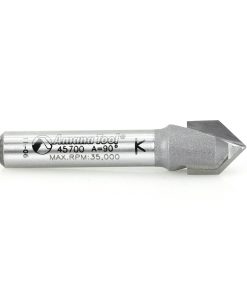 45700 Carbide Tipped V-Groove 90 Deg x 3/8 Dia x 3/16 x 1/4 Inch Shank