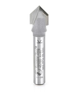 45700 Carbide Tipped V-Groove 90 Deg x 3/8 Dia x 3/16 x 1/4 Inch Shank
