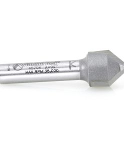 45704 Carbide Tipped V-Groove 90 Deg x 1/2 Dia x 1/4 x 1/4 Inch Shank
