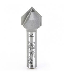 45704 Carbide Tipped V-Groove 90 Deg x 1/2 Dia x 1/4 x 1/4 Inch Shank