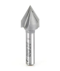 45705 Carbide Tipped V-Groove 60 Deg x 1/2 Dia x 7/16 x 1/4 Inch Shank