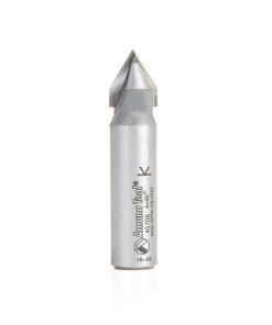 45706 Carbide Tipped V-Groove 60 Deg x 1/2 Dia x 27/64 x 1/2 Inch Shank