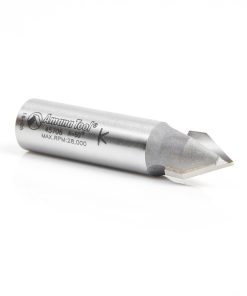 45706 Carbide Tipped V-Groove 60 Deg x 1/2 Dia x 27/64 x 1/2 Inch Shank