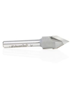 45707 Carbide Tipped "Zero Point" V-Groove 60 Deg x 1/2 Dia x 13/32 x 1/4 Inch Shank