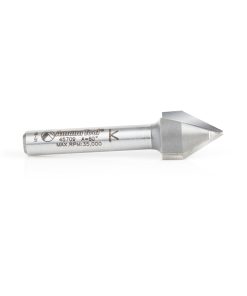 45709 Carbide Tipped V-Groove 60 Deg x 1/2 Dia x 7/16 x 1/4 Inch Shank