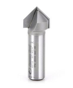 45716 Carbide Tipped V-Groove 90 Deg x 3/4 Dia x 3/8 x 1/2 Inch Shank