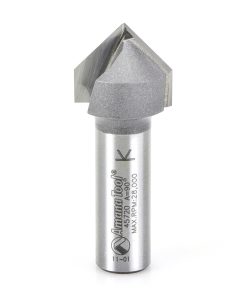 45720 Carbide Tipped V-Groove 90 Deg x 7/8 Dia x 7/16 x 1/2 Inch Shank