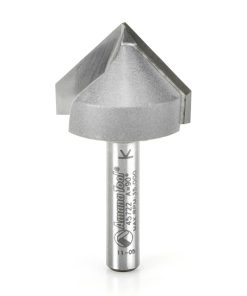 45722 Carbide Tipped V-Groove 90 Deg x 1 Inch Dia x 1/2 x 1/4 Shank