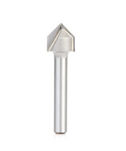 45723 Carbide Tipped V-Groove 90 Deg x 1/2 Dia x 1/4 x 1/4 Inch Shank