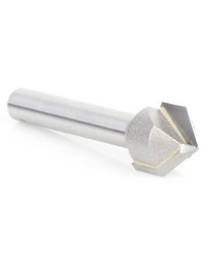 45723 Carbide Tipped V-Groove 90 Deg x 1/2 Dia x 1/4 x 1/4 Inch Shank