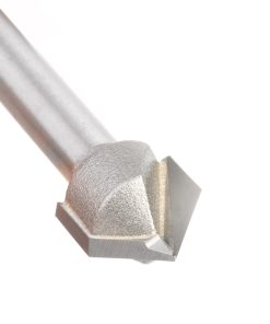 45723 Carbide Tipped V-Groove 90 Deg x 1/2 Dia x 1/4 x 1/4 Inch Shank