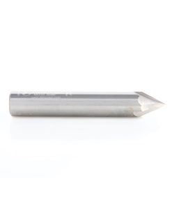 45733 Solid Carbide V-Groove Signmaking & Lettering 60 Deg x 1/2 Dia x 1/2 x 1/2 Inch Shank
