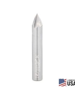 45733 Solid Carbide V-Groove Signmaking & Lettering 60 Deg x 1/2 Dia x 1/2 x 1/2 Inch Shank
