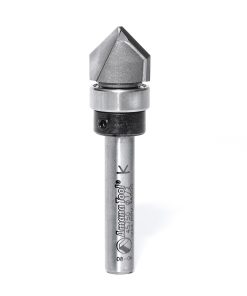 45750 Carbide Tipped V-Groove 90 Deg x 1/2 Dia x 1/4 x 1/4 Inch Shank with Upper BB