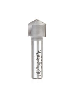45753 Carbide Tipped V-Groove 120 Deg x 19.5mm (49/64) Dia x 5mm (13/64) x 12.7mm (1/2) Shank
