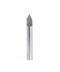 45760 Solid Carbide 60 Degree Engraving 0.005 Tip Width x 1/4 Shank x 2 Inch Long Signmaking Router Bit