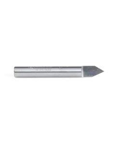 45760 Solid Carbide 60 Degree Engraving 0.005 Tip Width x 1/4 Shank x 2 Inch Long Signmaking Router Bit