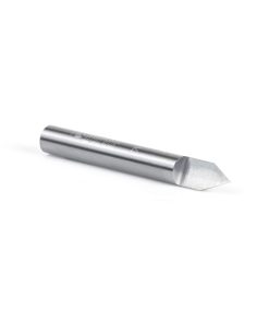 45760 Solid Carbide 60 Degree Engraving 0.005 Tip Width x 1/4 Shank x 2 Inch Long Signmaking Router Bit