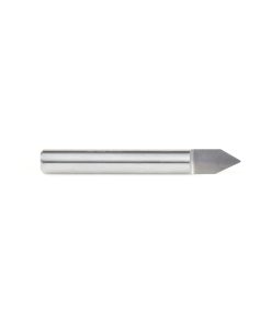 45763 Solid Carbide 60 Degree Engraving 0.020 Tip Width x 1/4 Shank x 2 Inch Long Signmaking Router Bit