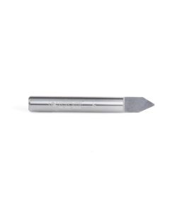 45765 Solid Carbide 60 Degree Engraving 0.030 Tip Width x 1/4 Shank x 2 Inch Long Signmaking Router Bit
