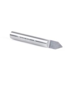 45765 Solid Carbide 60 Degree Engraving 0.030 Tip Width x 1/4 Shank x 2 Inch Long Signmaking Router Bit