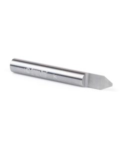 45767 Solid Carbide 60 Degree Engraving 0.060 Tip Width x 1/4 Shank x 2 Inch Long Signmaking Router Bit