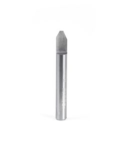 45768 Solid Carbide 60 Degree Engraving 0.090 Tip Width x 1/4 Shank x 2 Inch Long Signmaking Router Bit