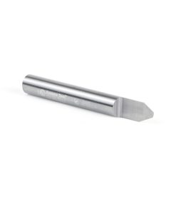 45768 Solid Carbide 60 Degree Engraving 0.090 Tip Width x 1/4 Shank x 2 Inch Long Signmaking Router Bit