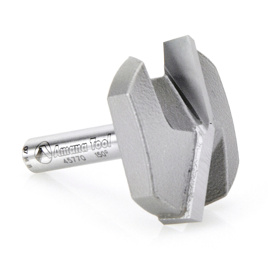45770 Carbide Tipped V-Groove 150 Deg x 1-1/4 Dia x 11/64 x 1/4 Inch Shank