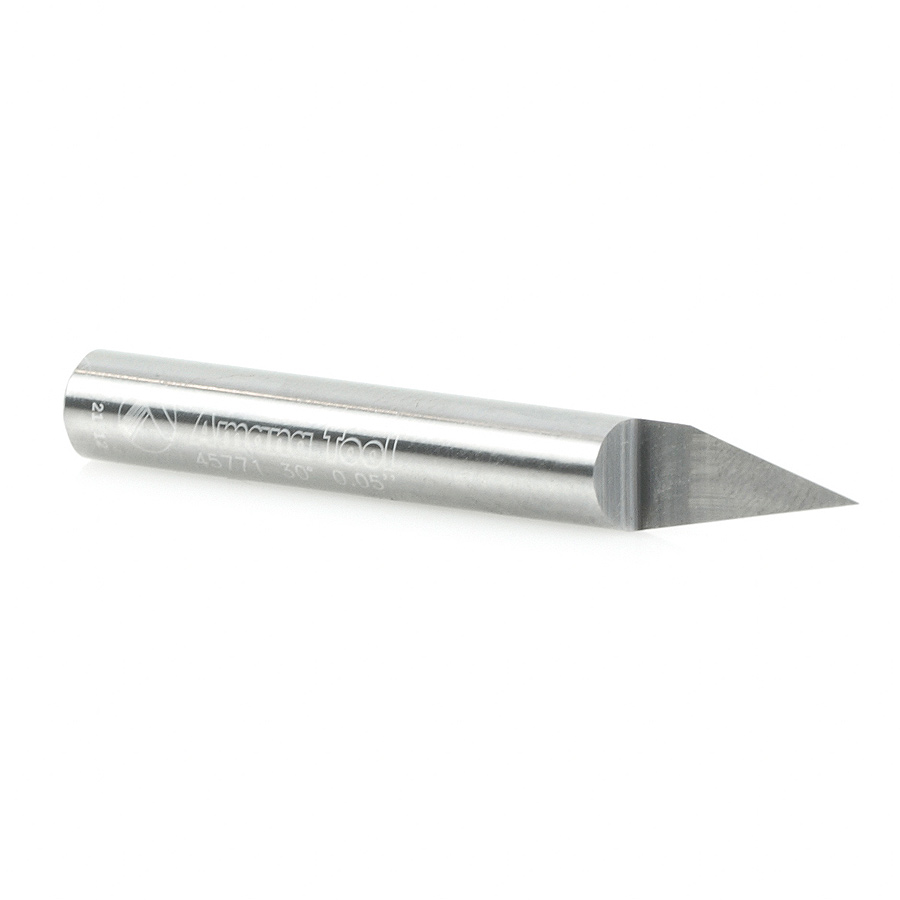 45771 Solid Carbide 30 Degree Engraving 0.005 Tip Width x 1/4 Inch Shank Signmaking