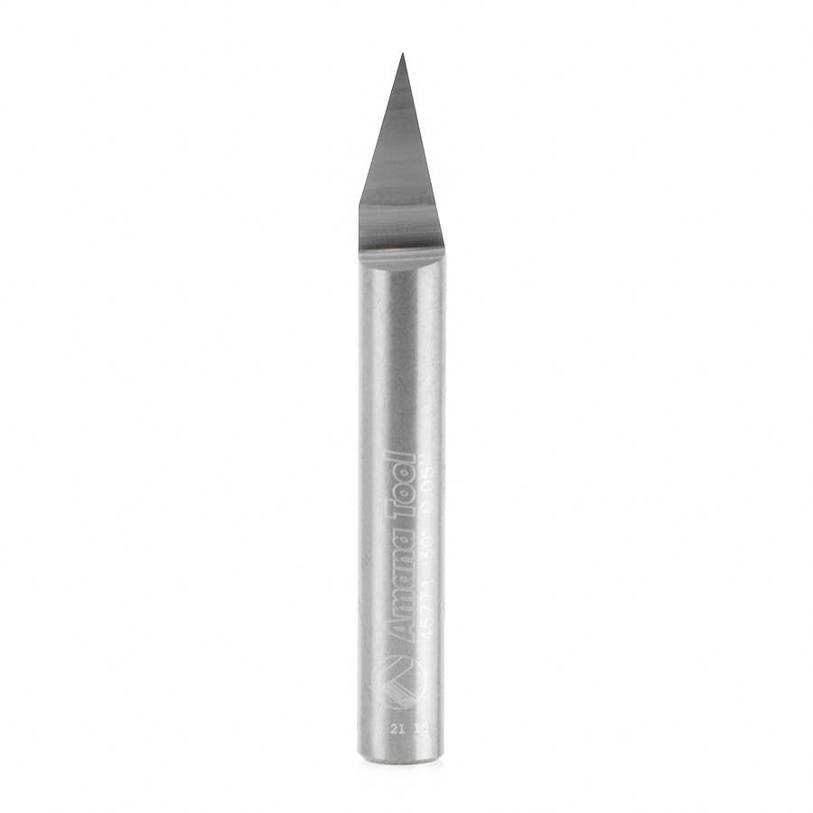 45771 Solid Carbide 30 Degree Engraving 0.005 Tip Width x 1/4 Inch Shank Signmaking