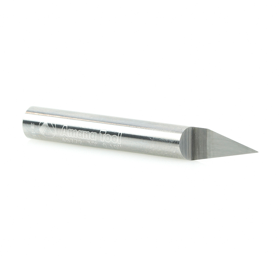 45772 Solid Carbide 30 Degree Engraving 0.010 Tip Width x 1/4 Inch Shank Signmaking