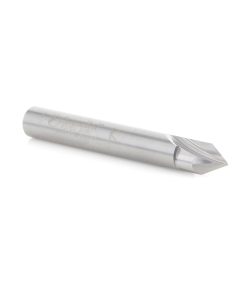 45782 Solid Carbide V Groove Engraving 60 Deg x 1/4 Dia x 3/16 x 1/4 Inch Shank