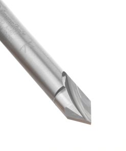 45782 Solid Carbide V Groove Engraving 60 Deg x 1/4 Dia x 3/16 x 1/4 Inch Shank