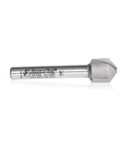 45795 Carbide Tipped Double Edge Folding V-Groove 108 Deg x 0.090 Inch Tip Width x 5/32 x 1/2 Dia. x 1/4 Inch Shank