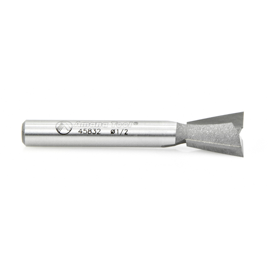 45832 Carbide Tipped Dovetail 14 Deg x 1/2 Dia x 1/2 x 1/4 Inch Shank for Omnijig & Incra