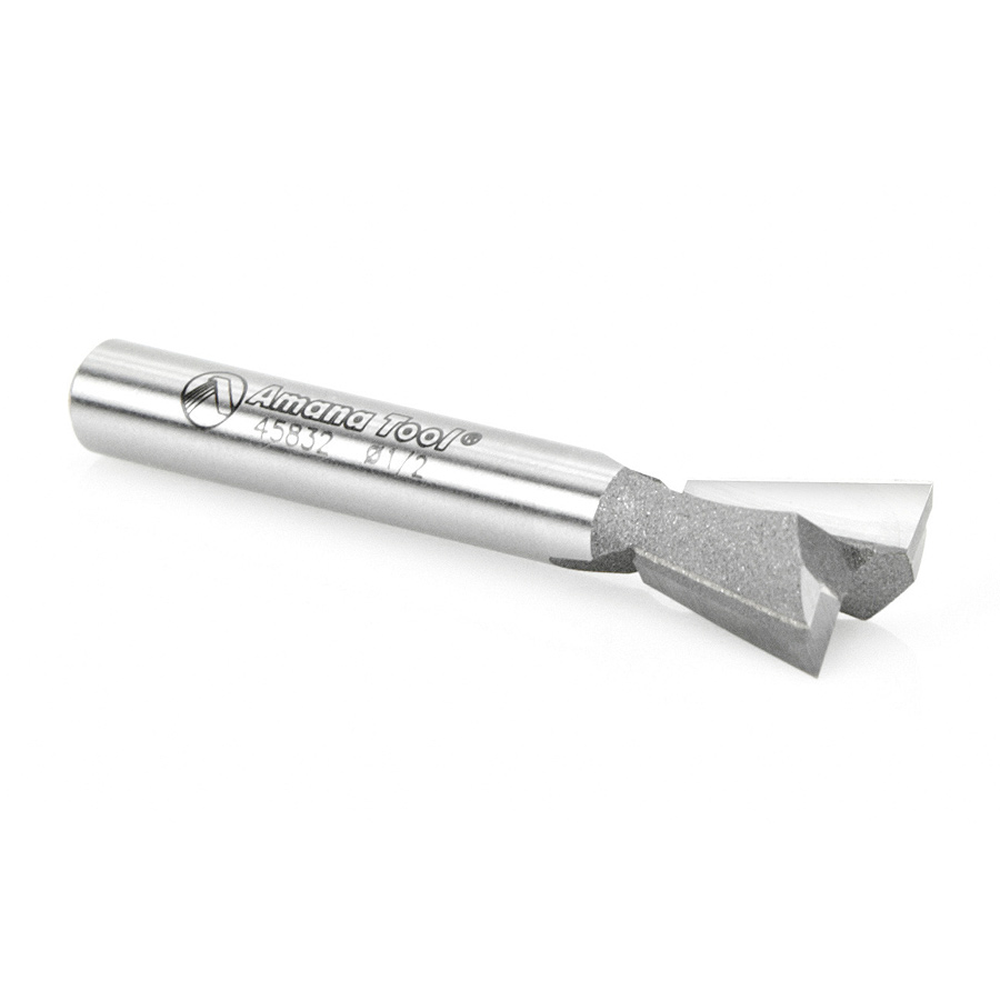 45832 Carbide Tipped Dovetail 14 Deg x 1/2 Dia x 1/2 x 1/4 Inch Shank for Omnijig & Incra