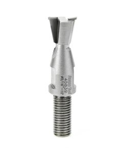 45839 Carbide Tipped Dovetail for Brookman Machines 10 Deg x 9/16 Dia x 3/8 BSF Shank